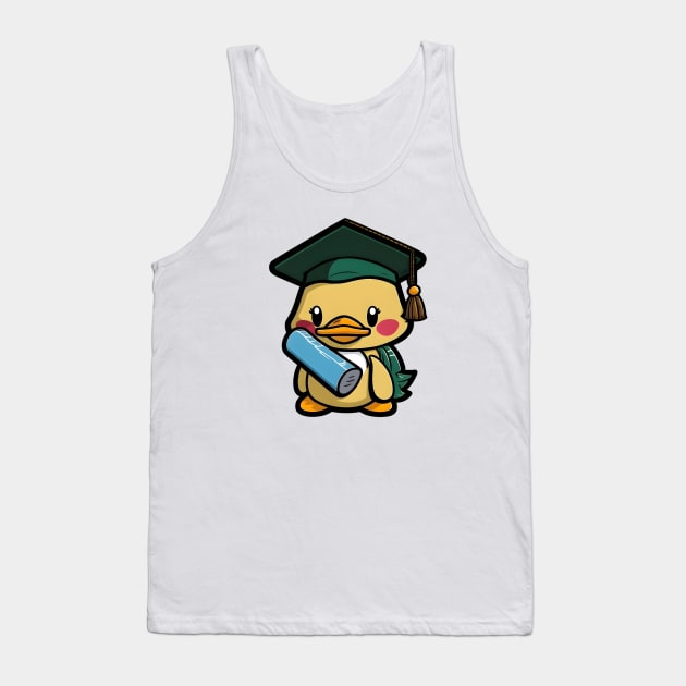 Khaki Campbell Graduation Duck Tank Top by Xtian Dela ✅